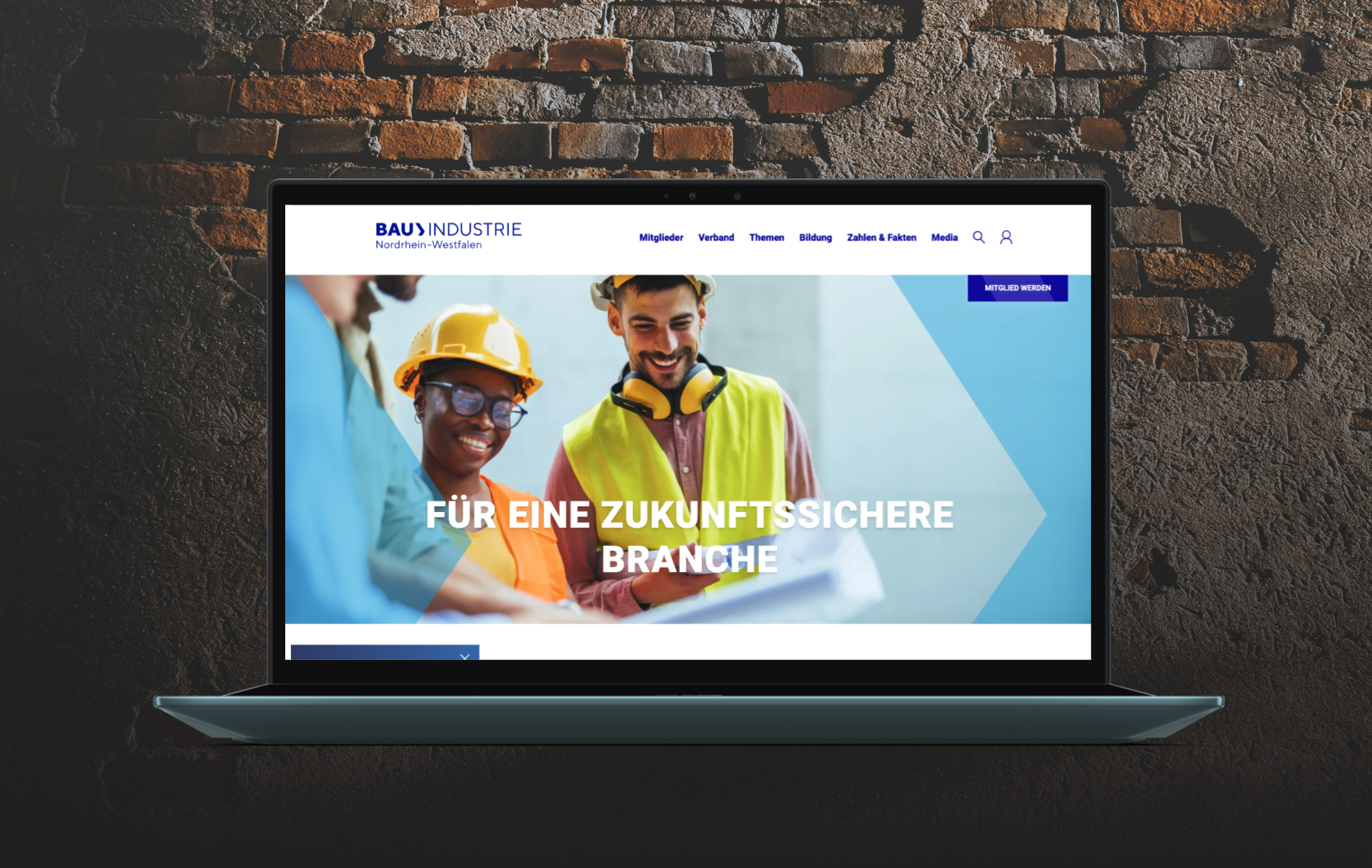 Bauindustrie Website